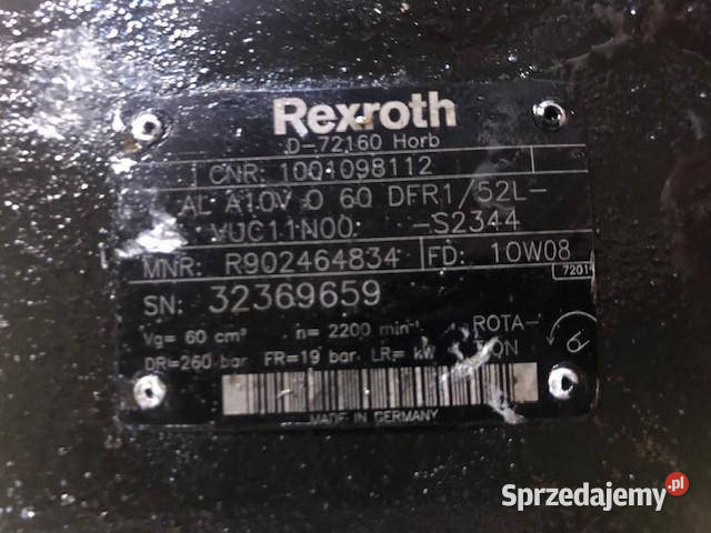 Rexroth AL A10V O 60 DFR152L CAT TH pompa Jastrzębniki sprzedam