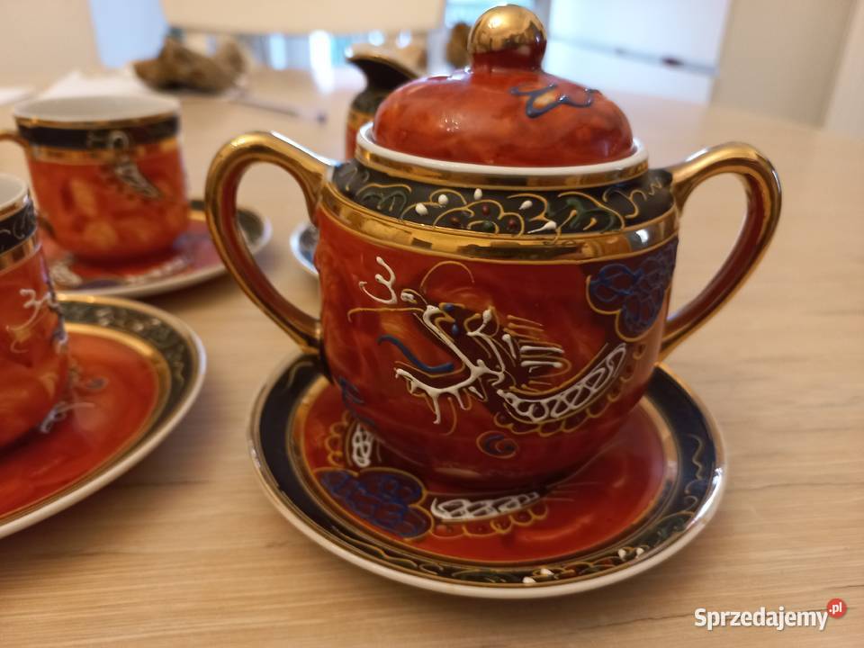 Porcelanowa zastawa Japońska z lat 70 tych Porcelana i szkło
