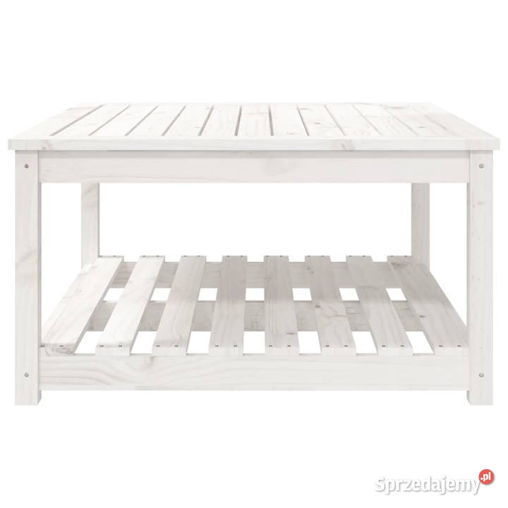 Stolik ogrodowy biały 825x825x45 lite drewno mazowieckie Warszawa