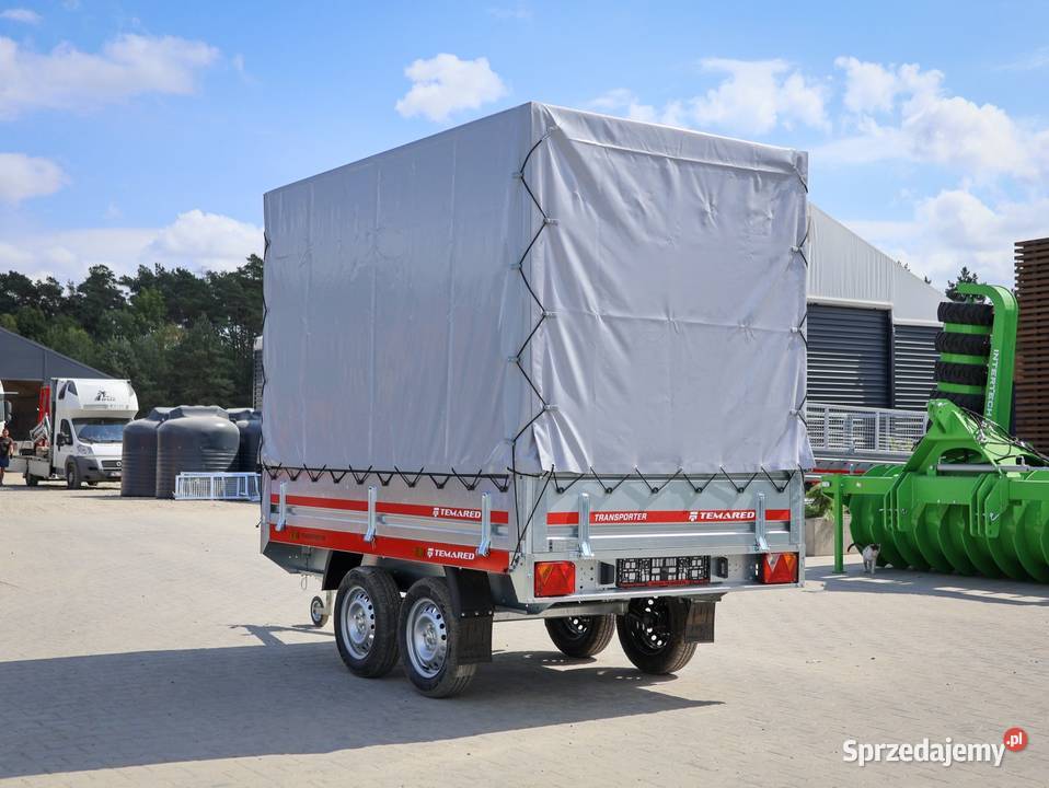 TEMARED TRANSPORTER 25152 przyczepa dwuosiowa burtowe wielkopolskie Cegielsko