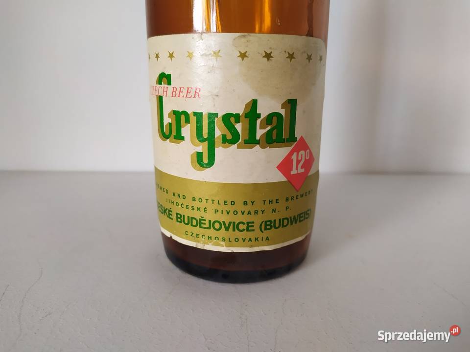 Butelka po piwie z Czechosłowacji Crustal Czech beer