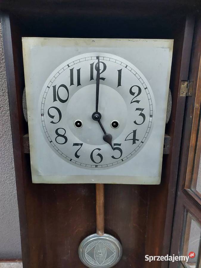 234 Stary zegar ścienny SWA przedwojenny sprawny