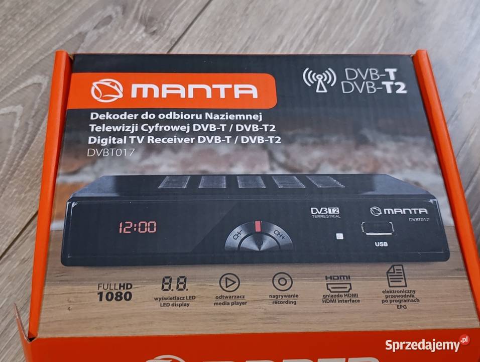 dekoder naziemnej telewizji cyfrowej Manta Poznań