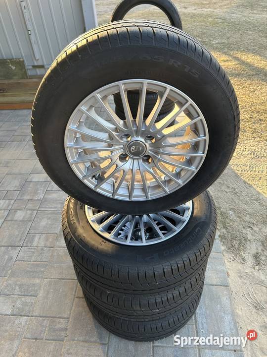 Sprzedam opony letnie z alufelgami 18565 R15 88T mazowieckie sprzedam