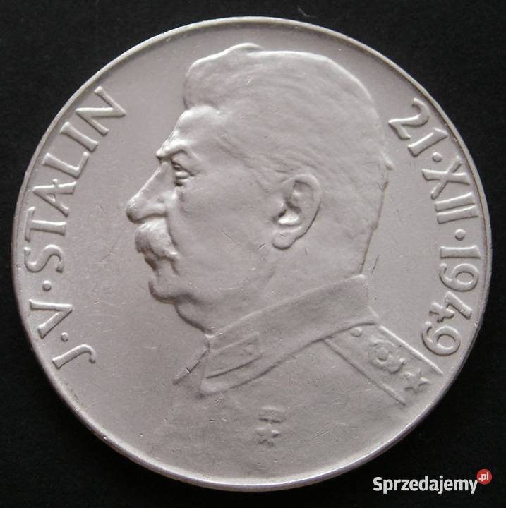 Czechosłowacja 50 koron 1949 Józef Stalin srebro Łódź sprzedam
