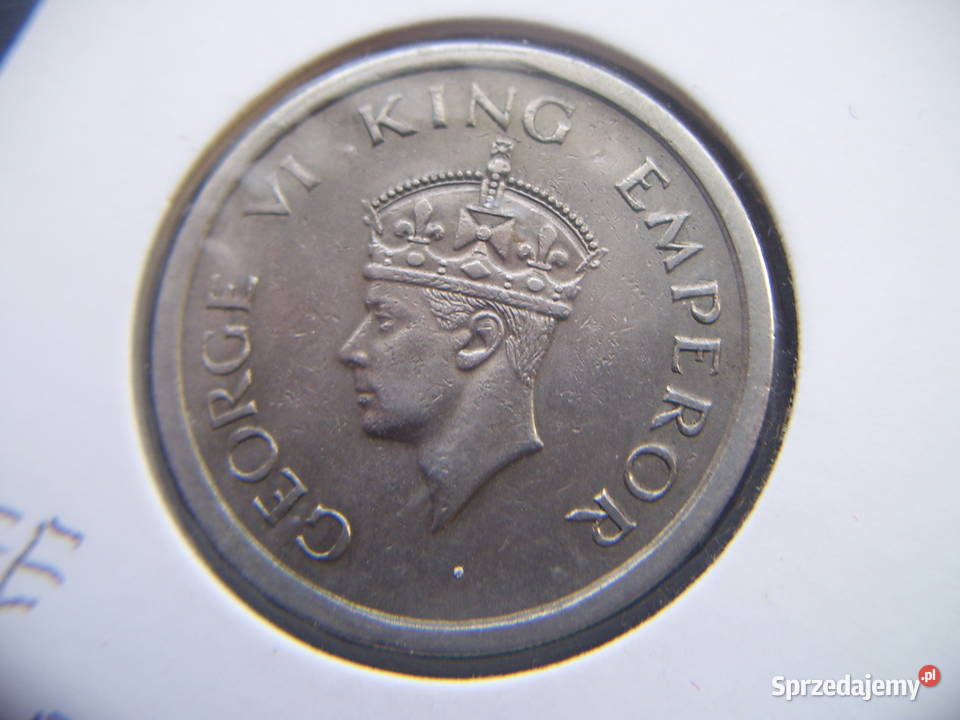 Stare monety 1 rupia 1947 Indie Brytyjskie podkarpackie Lesko sprzedam