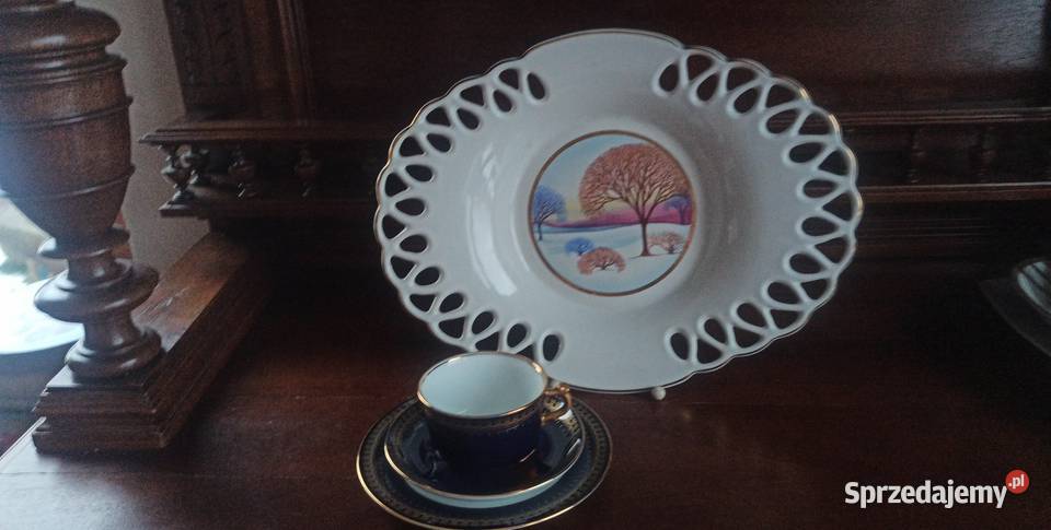 Patera ażurowa Zimowy krajobraz Syg Korosteń sprzedam