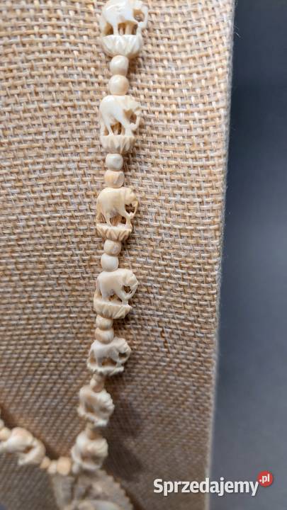 Naszyjnik ze słoniami Lublin sprzedam