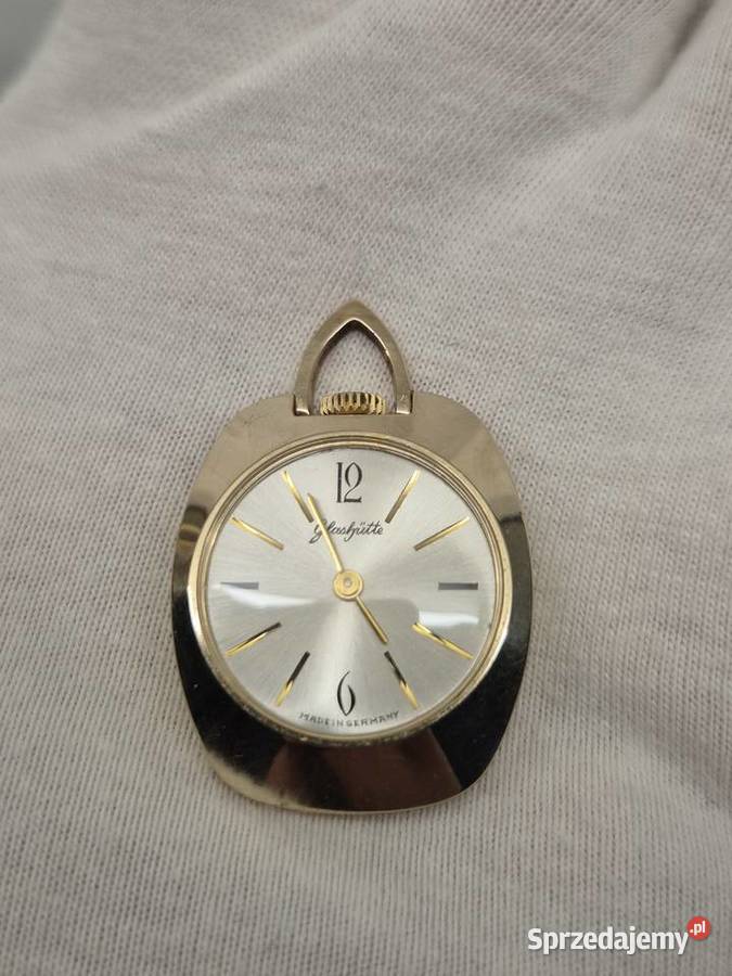 Rzadki unikalny zegarek naszyjnik Glashutte Chorzów sprzedam