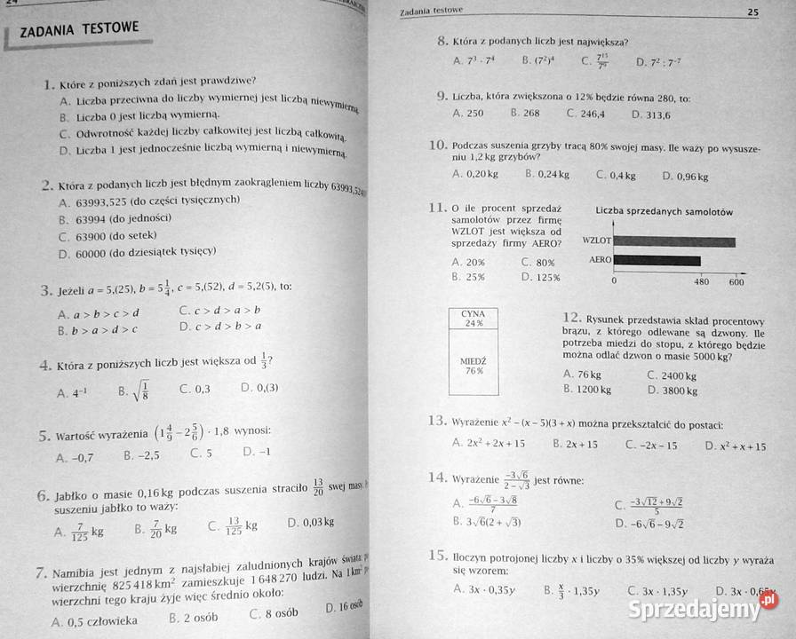 Matematyka z plusem 3 Zbiór zadań Marcin Barun Chełm