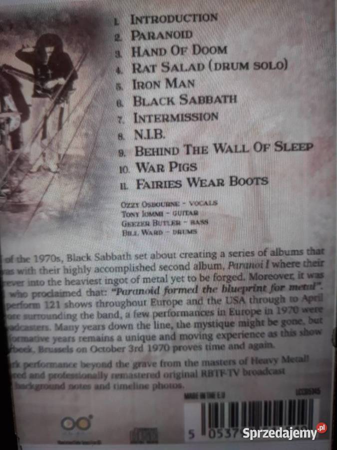 Archiwum hard rocka BLACK SABBATH Live in CD Rzeszów
