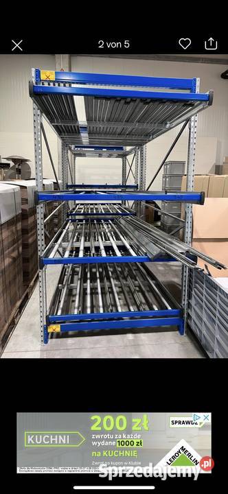 Regał przepływowy do ładunków drobnicowych H252 Wierzbna sprzedam