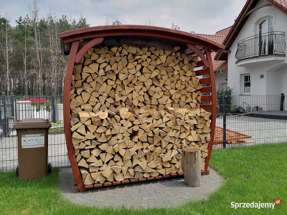 Drewutnia beczka 2 x 11m wiata na drewno opałowe Drewutnie Kalety