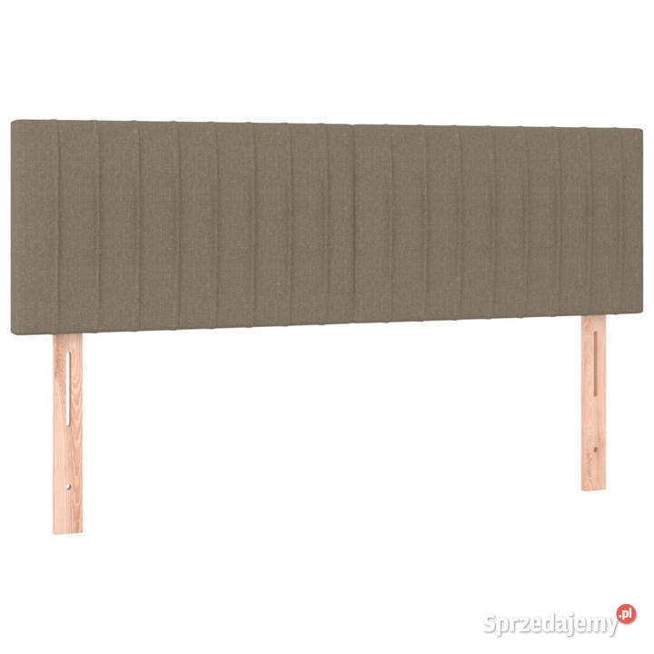 Zagłówek do łóżka z LED taupe 144x5x7888 tkanina mazowieckie Warszawa