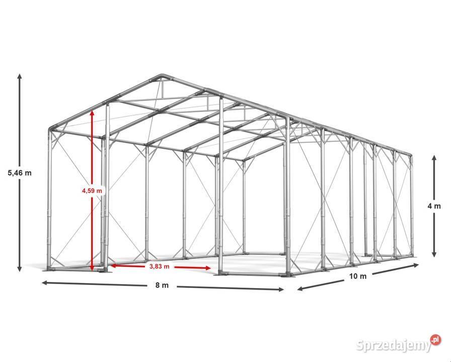 8x10x4m Hala magazynowa z doświetleniem wysoka Lublin