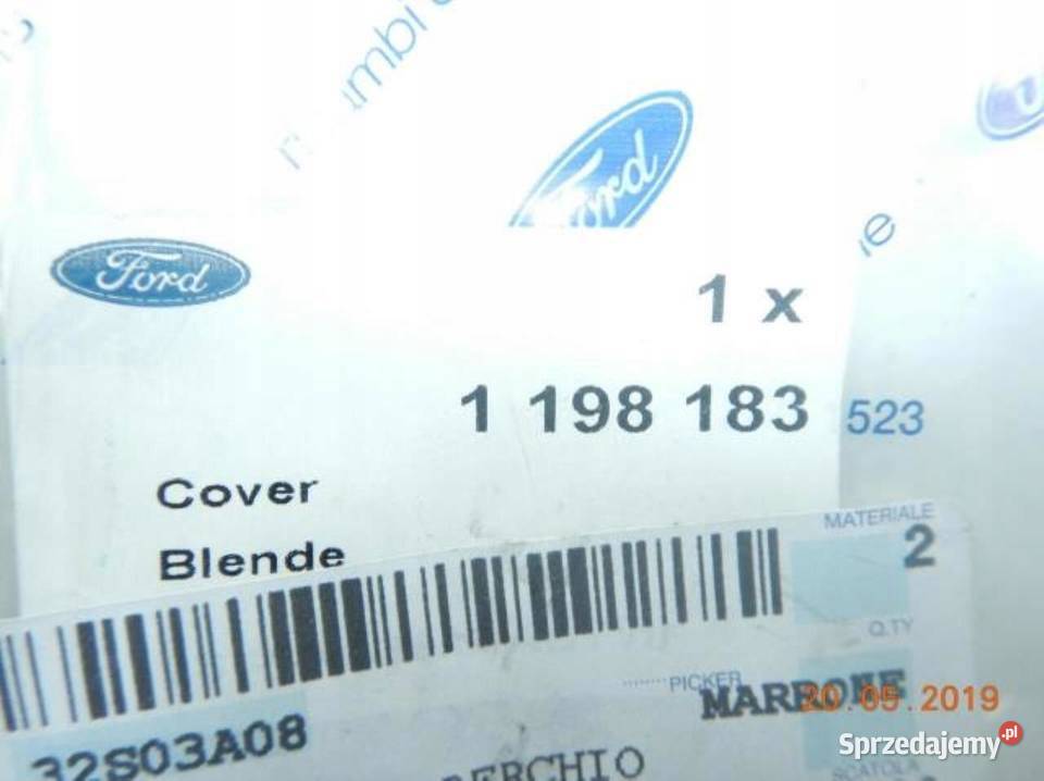 OSŁONA KRATKA ZDERZAKA PRZÓD FORD FIESTA FUSION