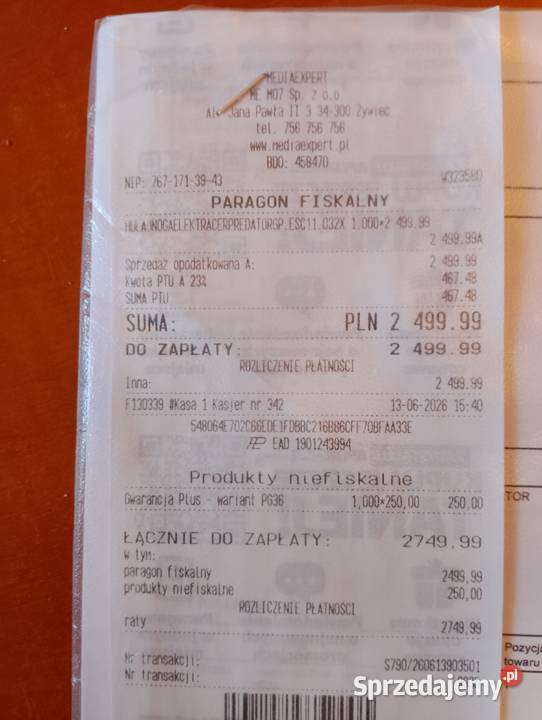 Sprzedam hulajnogę predator ES thunder Sport i Wypoczynek Łodygowice