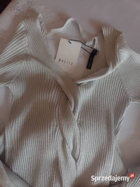 42XLMOHITO Długa ołówkowa sukienka dzianinowa ze Rozmiar 42(XL) Spódnice i sukienki Kraków sprzedam