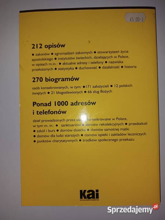 Leksykon zakonów w Polsce Bogumił Łoziński KAI Bydgoszcz