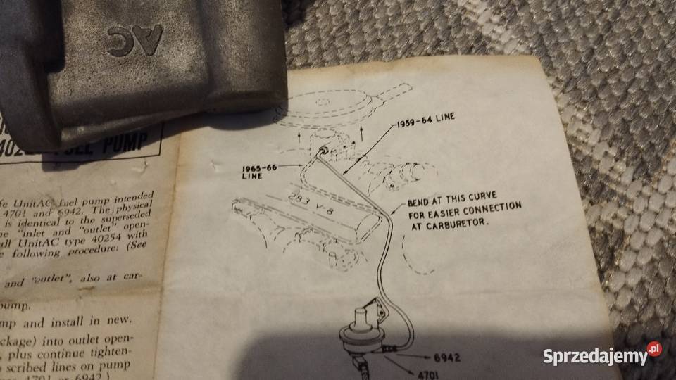 NOWA POMPA PALIWA GMC PONTIAC CHEVROLET DODGE V8 Układ paliwowy Świdnica