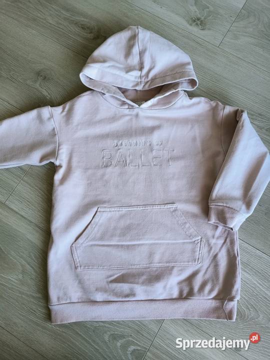 Bluza dziewczęca z kapturem jasnoróżowa 116 Płock