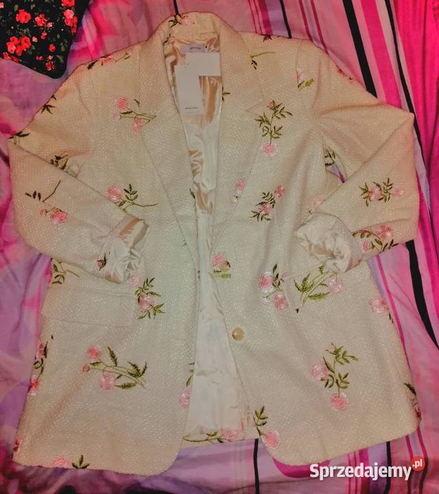 Reserved Limitowana Kolekcja marynarka żakiet Kwiatki