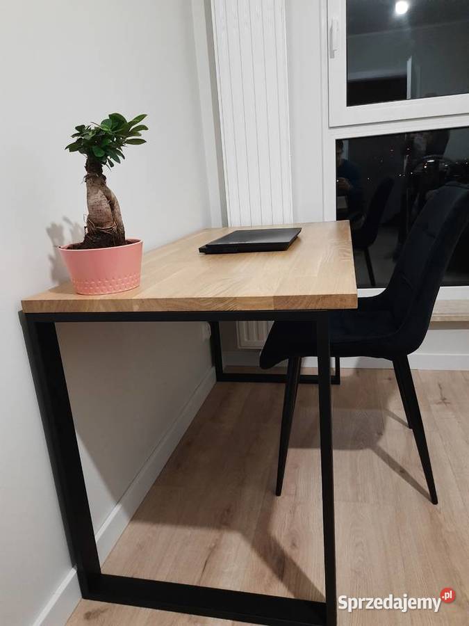 Biurko industrialne drewniane stół stolik blat Białystok