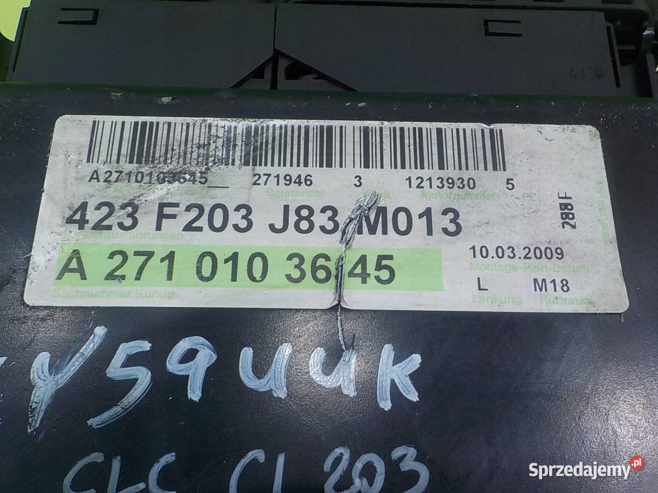 MERCEDES CLC CL203 18 K AUT 09r COUPE sterownik Suków