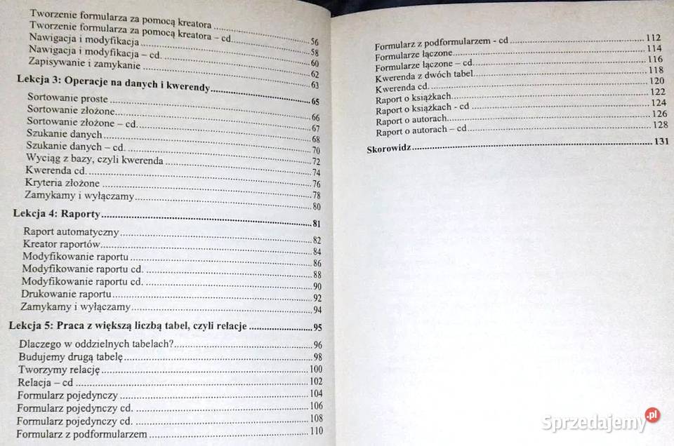 Acces 2007 Mini samouczek nieinformatyków lubelskie Chełm
