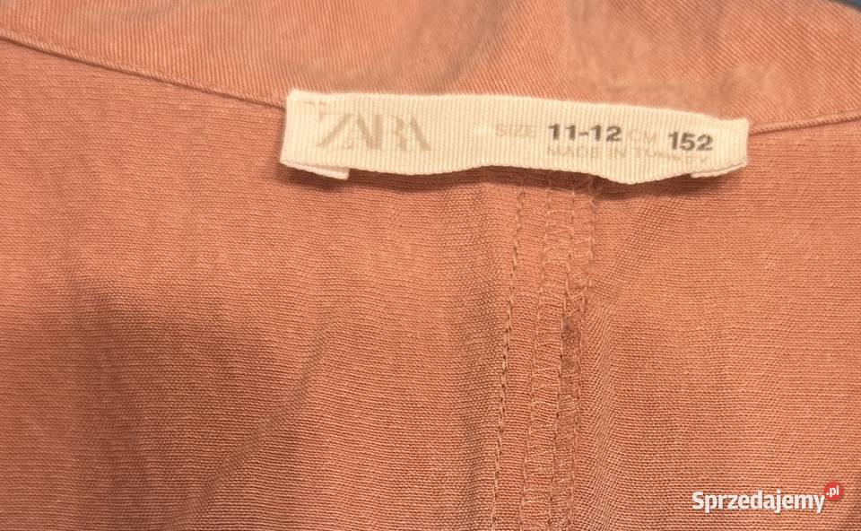 Dziewczęcy długi kombinezon pudrowy róż ZARA