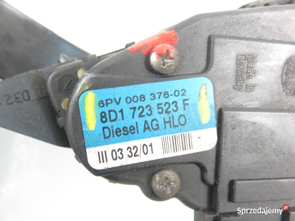 POTENCJOMETR GAZU AUDI A6 C5 25 TDI 8D1723523F sprzedam