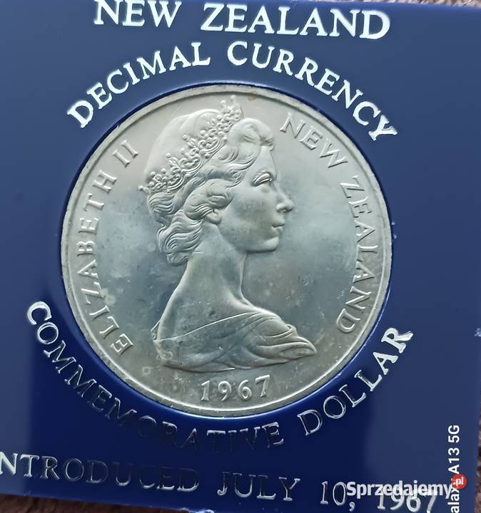 1 Dolar Nowa Zelandia 1967 r Mennicze oryginał Konin