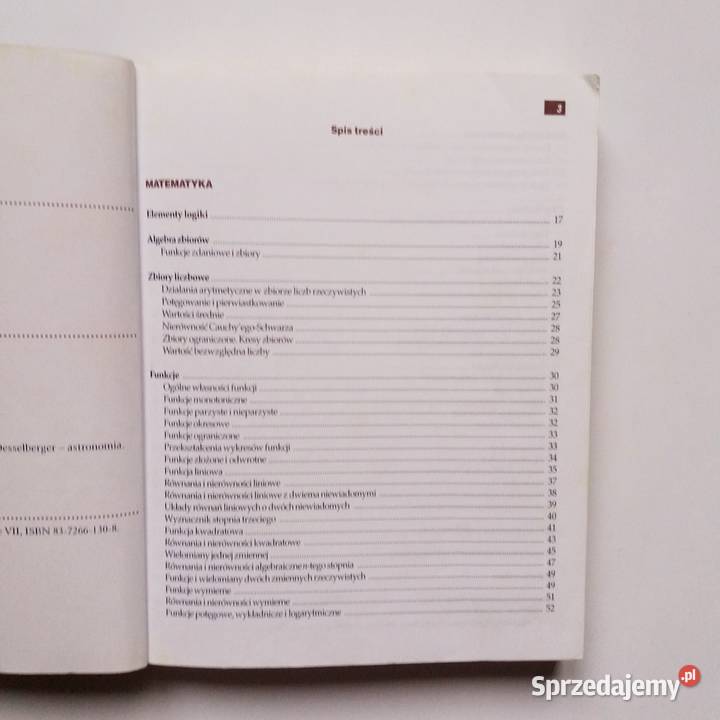 Tablice matematyczne fizyczne chemiczne Łódź