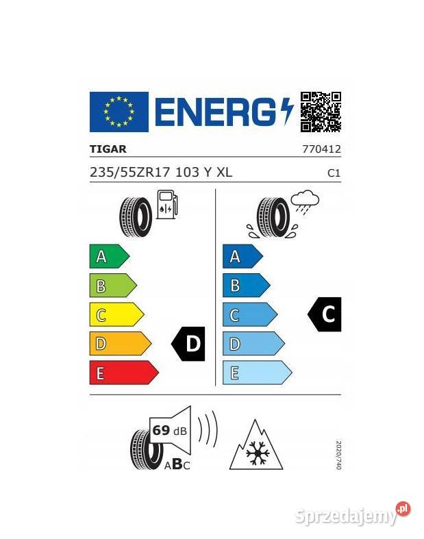 Opona TIGAR ALL SEASON XL 23555R17 103 Y Trzciana