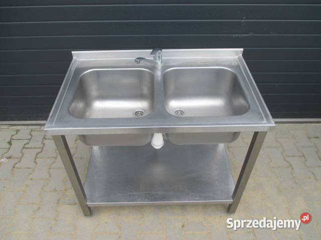 Zlew 2 Komory Dwukomorowy z Półką 1006085 Ostrów Wielkopolski