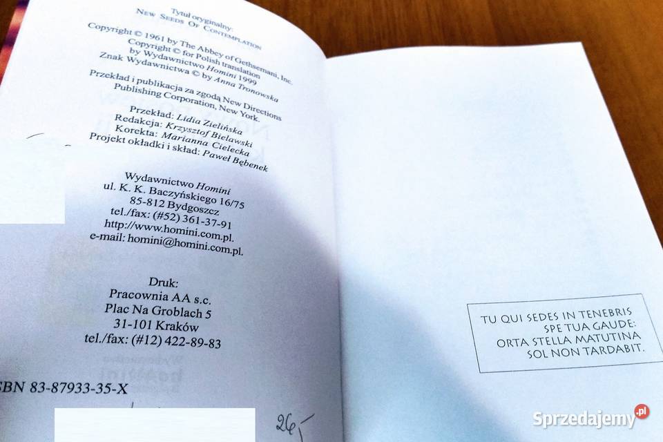 Nowy posiew kontemplacji Thomas Merton Gdańsk