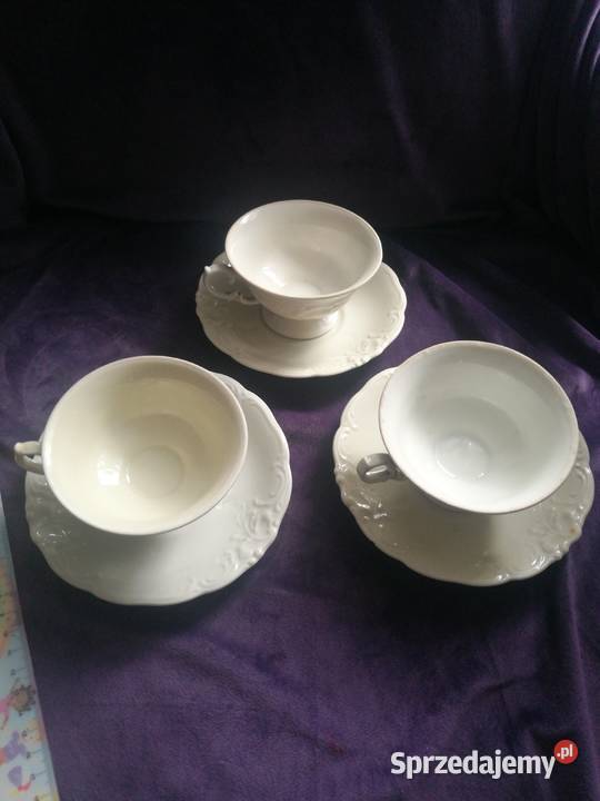 Zestaw 3 filiżanek Wałbrzych prl zachodniopomorskie Choszczno
