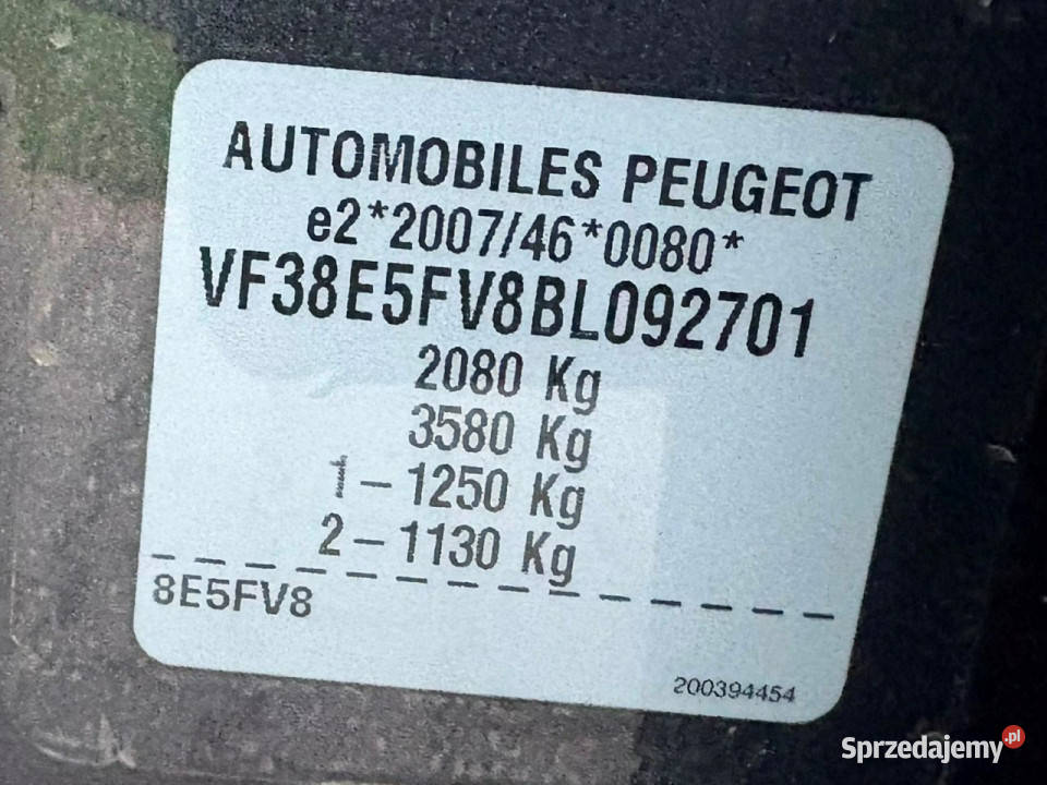 Peugeot 508 SW 16 turbo 156 Panorama dach Hak