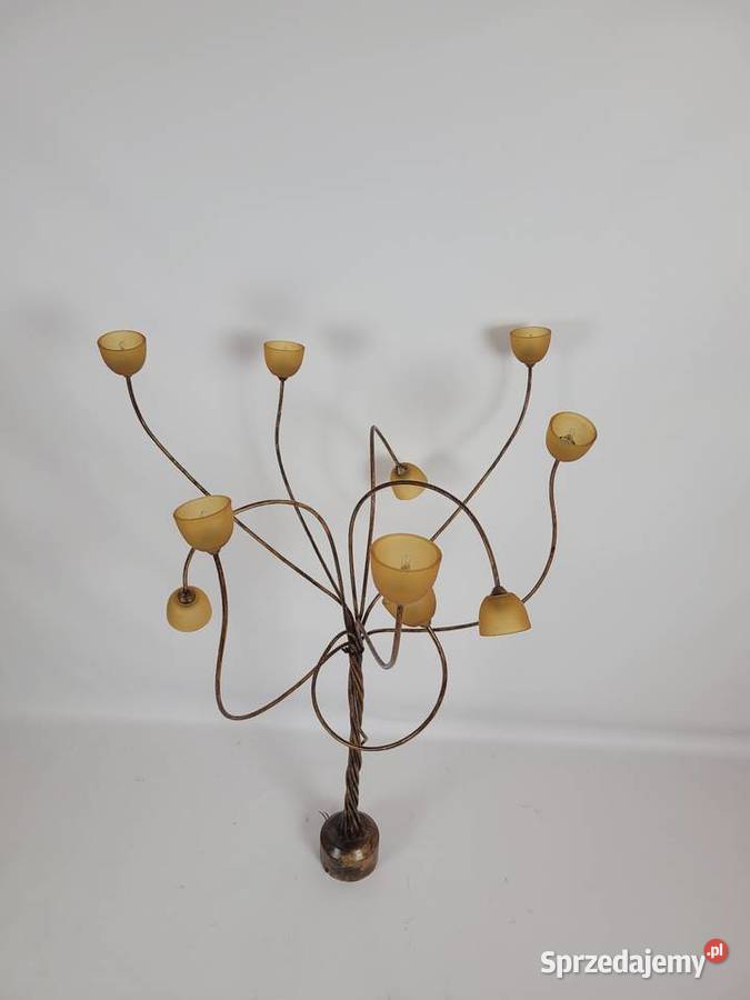 Żyrandol lampa wisząca ze szklanymi kloszami Oświetlenie Białogard