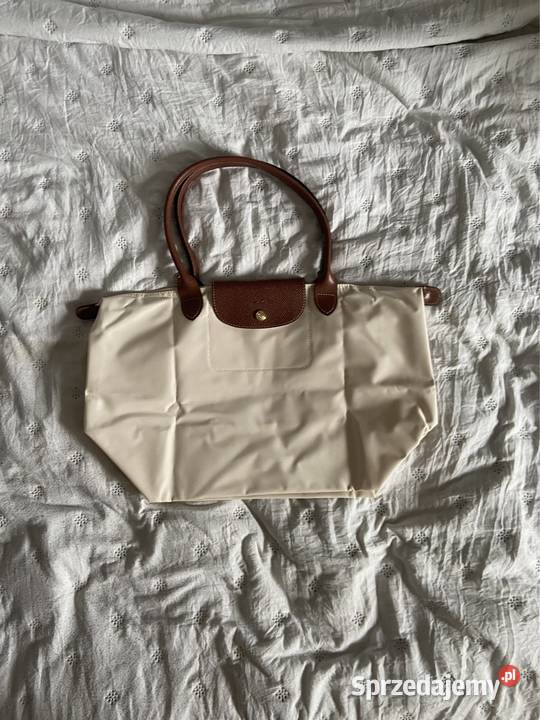 Torba longchamp biała L Warszawa