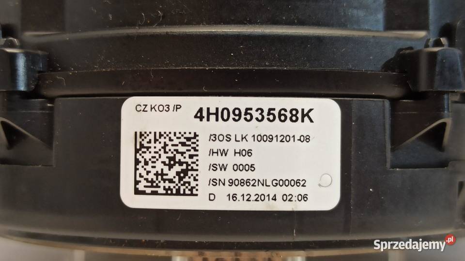AUDI A6 C7 MANETKI TAŚMA 4H0953568K 4G8953502D dolnośląskie