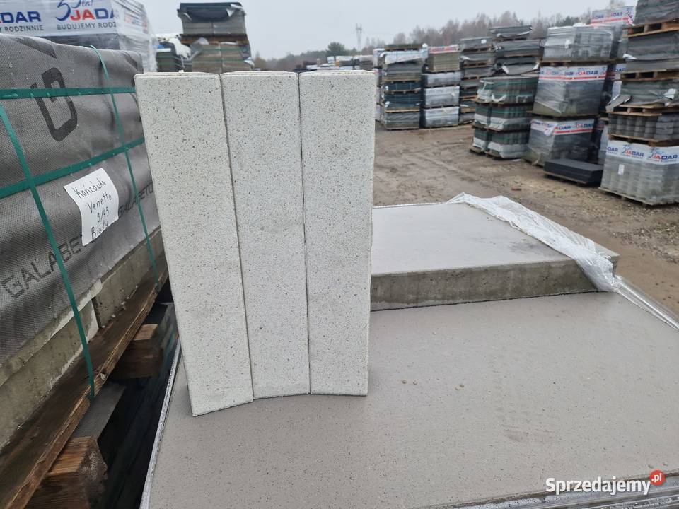 Palisada Betonowa Venetto 45x9 kolor biały Wielogóra