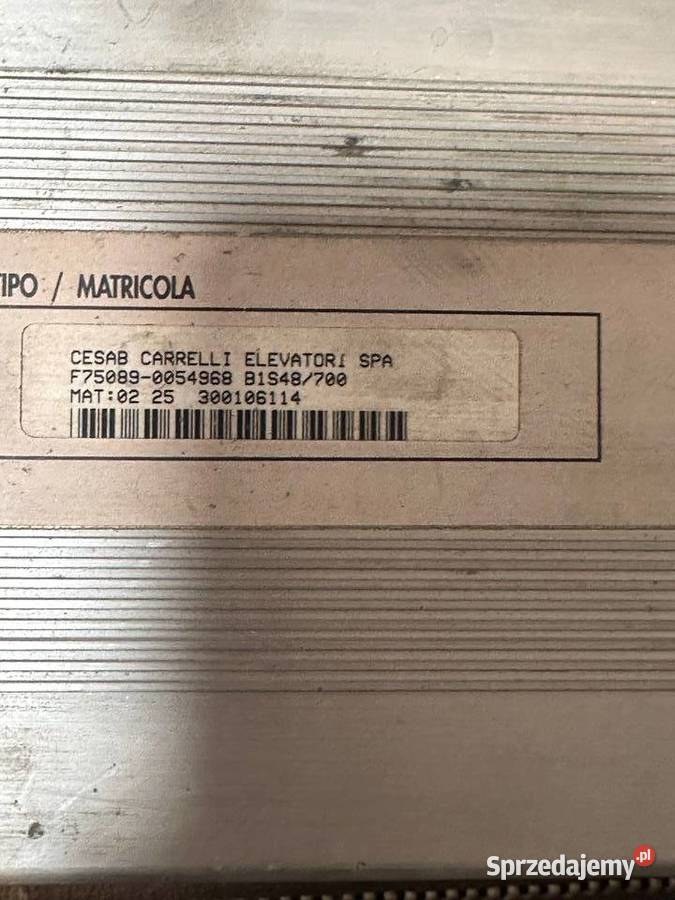 Sterownik CESAB carrelli elevatori F750890054968 Antonie