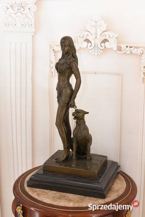 Kleopatra z Panterą Wielka Figura z Brązu małopolskie Kraków