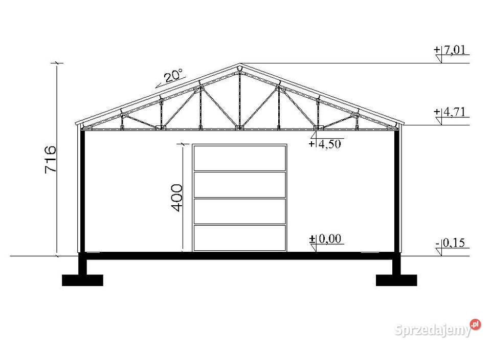 Hala Stalowa z Kratownicą Projekty HS 12x36 Kraków