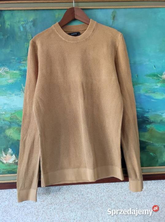 bluza bawełniana sweter musztardowa męska casual Kielce