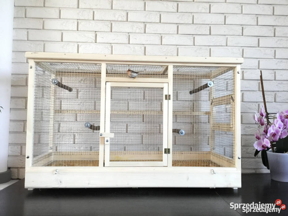 Klatka woliera drewniana ptaków egzotycznych Myszków sprzedam
