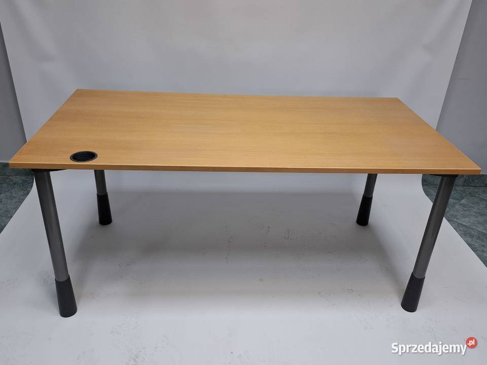 Biurko proste Kinnarps 160x80 buk naturalny dost Poznań sprzedam