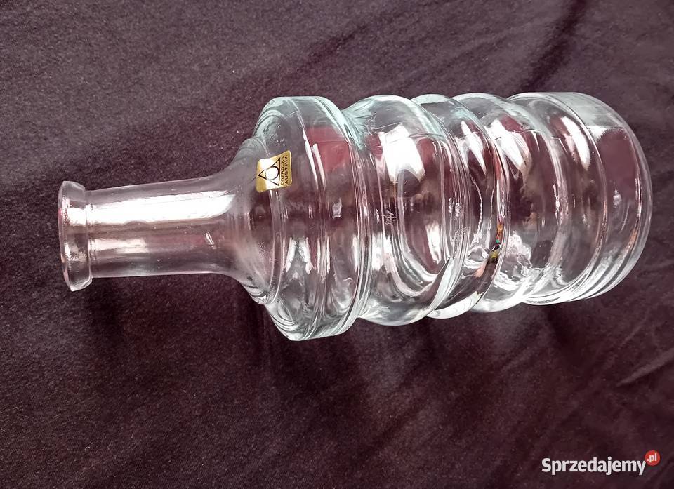 Karafka Stoelzle Oberglas Austria lata 70e 80e Koźminek