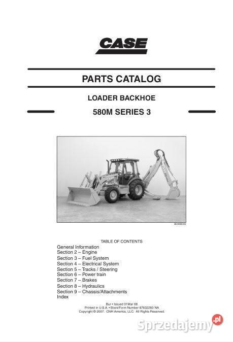 Case 580M katalog części zamiennych Kielce sprzedam